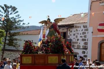 Telde rinde pleitesía a San Miguel en Valsequillo (Foto Francisco Javier Santana y TA)